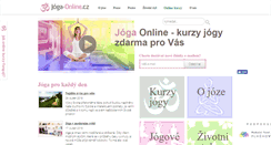 Desktop Screenshot of joga-online.cz