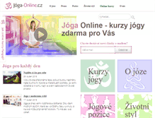 Tablet Screenshot of joga-online.cz
